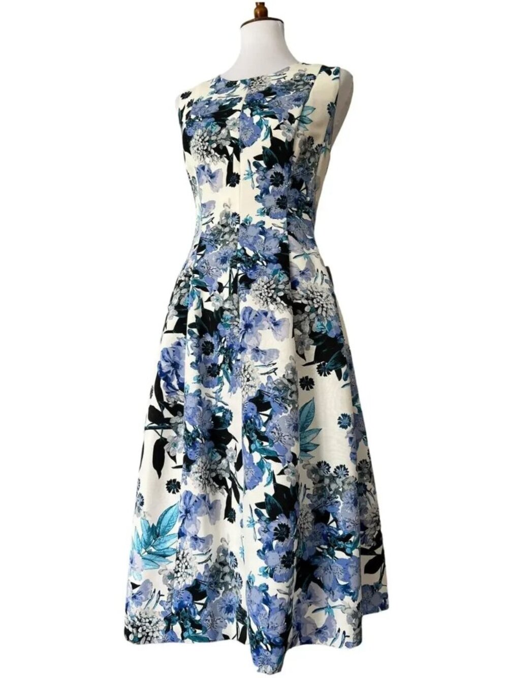 Plus Size Semi Formal Dress 16 Retro 1X Wedding Guest Fall Cocktail Art Hoco